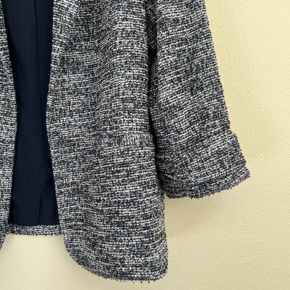 Tweed Blazer - Blue & White - Picture 3 of 6